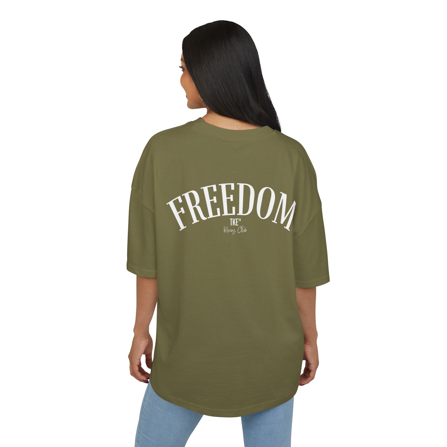 TKE™ Racing Club On The Other Side Of Fear is Freedom Oversized T-Shirt